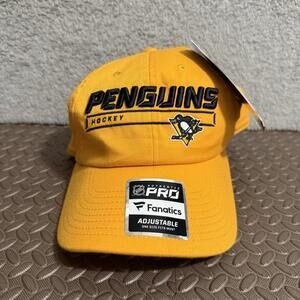 Pittsburgh Penguins Fanatics NHL Adjustable Cap Yellow Men’s